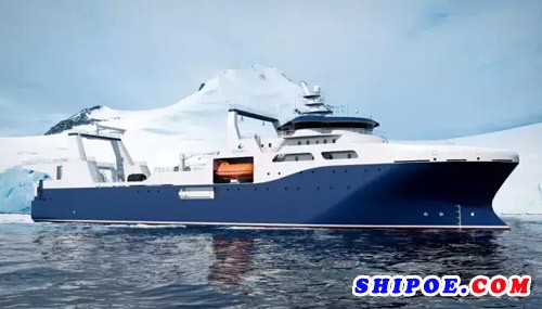瓦锡兰船舶设计 磷虾捕捞加工船