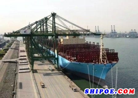 马士基航运全球最大箱船正式投入运营