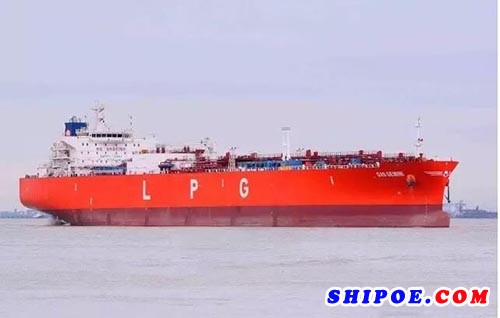 长兴重工8.5万立方VLGC首制船完成试航