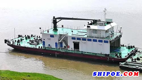 长江船舶设计院三峡库区溢油应急处理浮式设备库交付使用
