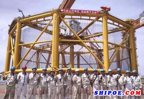 中远船务技术服务海工分公司圆满完成青岛武船渔场调试工程