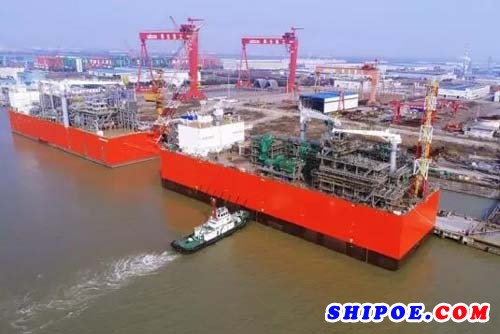 惠生海工成功交付世界首个浮式液化天然气生产驳船