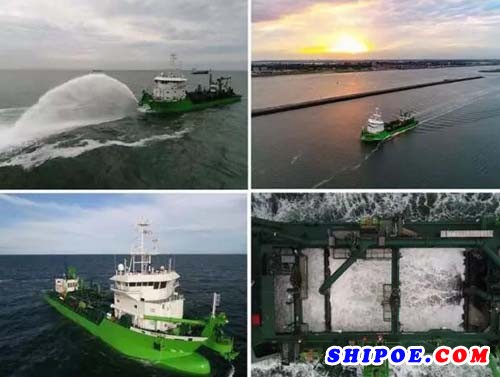 全球首艘双燃料耙吸式挖泥船完成海试