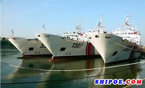 黄埔文冲向国家海洋局交付首艘1000吨级II型海监船“中国海监27”