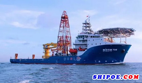 中海油服交付3000米深水工程勘察船“海洋石油708”