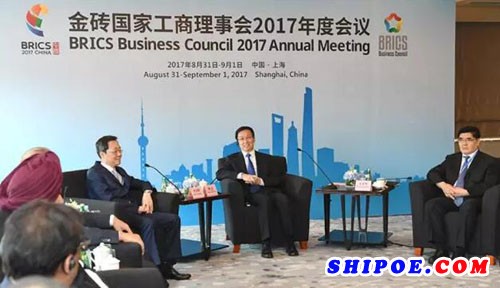 作为中国担任金砖国家工商理事会轮值主席期间的主要活动，金砖国家工商理事会2017年度会议充分认可了工商理事会本年度的成果和进展