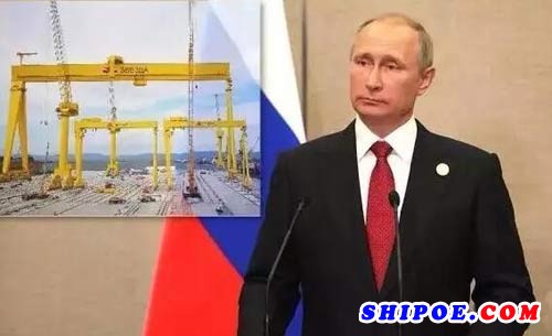 南通中远重工Zvezda系列吊机接受俄罗斯普京总统检阅
