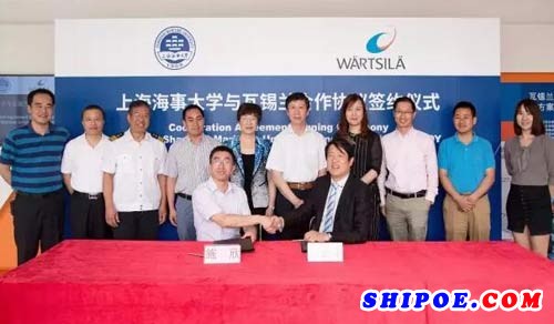 瓦锡兰为上海海事大学实验室提供双燃料发动机