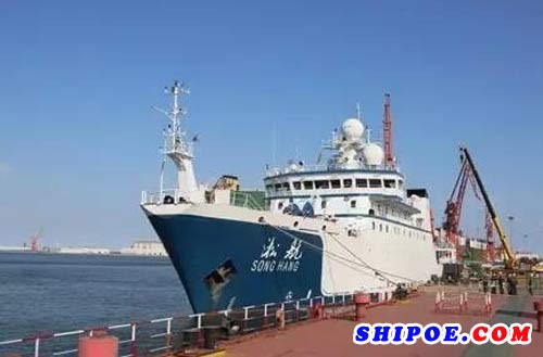 新港船舶重工远洋渔业资源调查船“淞航”号试航