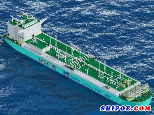 沪东中华将建国内首款大型LNG-FSRU船