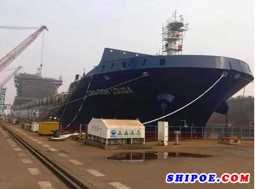 金海智造优化2500TEU集装箱船脱硫塔安装工艺