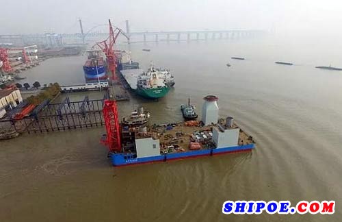 “海洋69号”海上风电船在韩通船舶重工顺利下水