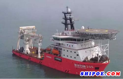 管道挖沟动力定位工程船“海洋石油295”船