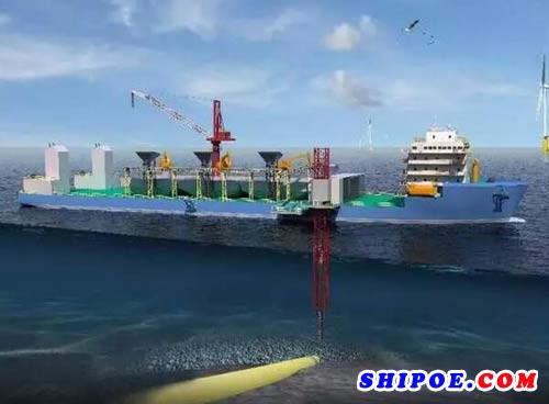 上船院与宝恒海工签订14500吨多功能海上风电工程船设计合同
