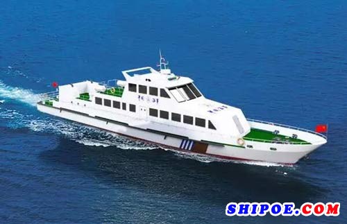 江龙船艇科技股份有限公司建造的36米应急指挥船顺利下水。