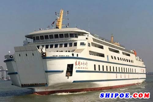 广东新船重工127米客滚船BFHX1601成功试航
