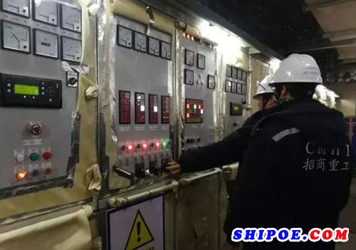 江苏招商重工40万吨矿砂船167-1项目发电机圆满完成调试工作