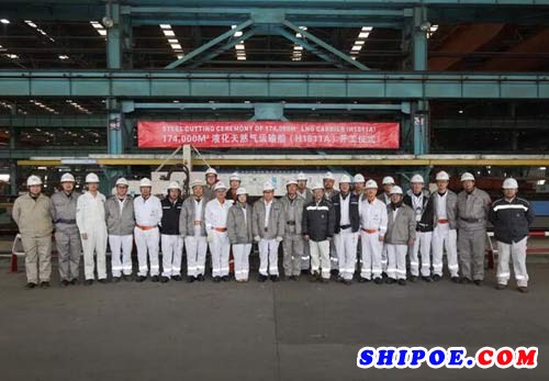 沪东中华造船亚马尔LNG项目2号船开工