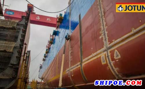 中远佐敦为世界先进的20,000标准箱级集装箱船提供船舶涂装解决方案