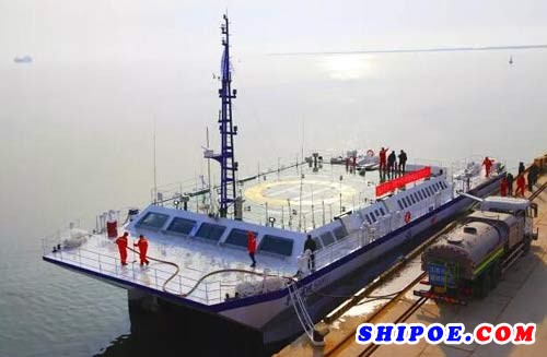 黄海造船“威海南海·海梦”号科考船首航