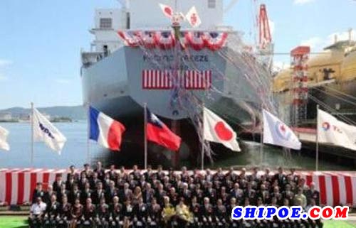 川崎重工交付全球最大MOSS型LNG船