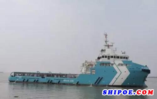 航通船业64.8米抛锚供应船1#船顺利完成试航