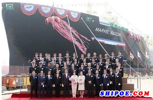 三星重工为日本邮船新造LNG船命名