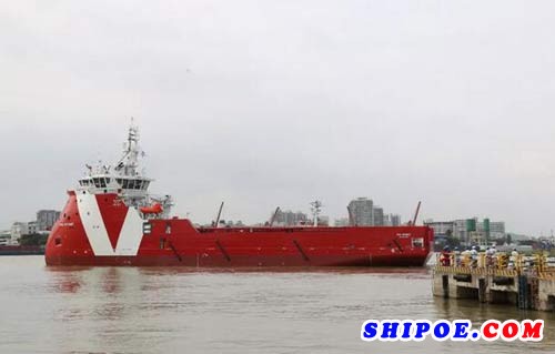 PX121平台供应船“VOS PATRIOT”顺利开航