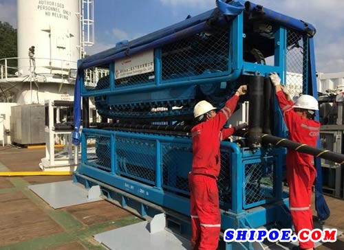 深圳海油工程“100吨张紧器和350吨滚筒驱动系统”调试作业一次性通过