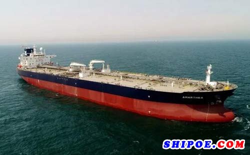 大连中远海运重工交付11.3万载重吨原油轮“阿玛西娅”