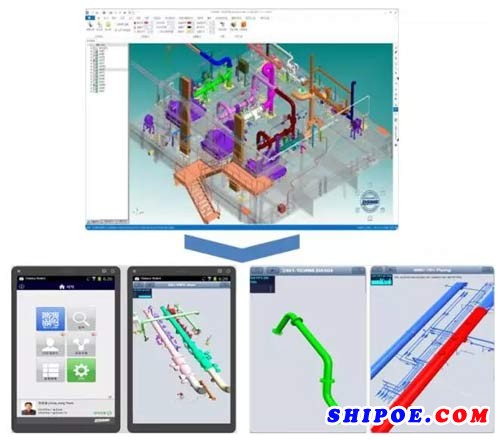图2. 3D设计生产信息系统“DaView”（PC端和移动端）