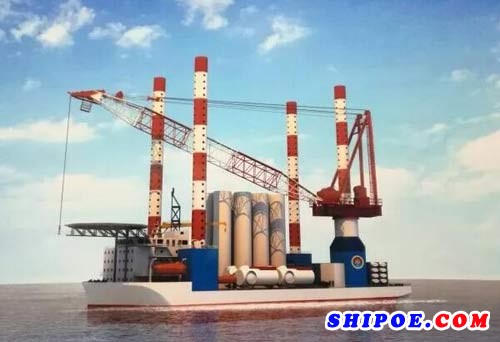 启东中远海运海工签订1300T自升自航式风电安装船建造合同