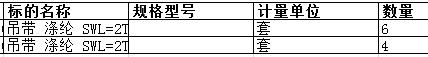 南通中远船务工程有限公司的吊带 涤纶