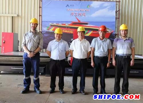 澳龙船艇4艘399客位铝合金高速船开工