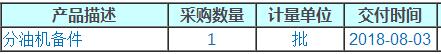 江苏航运大唐1号修船分油机备件询价