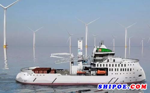 乌斯坦公司与德国船东Bernhard Schulte又签订一条海上风电运维船的设计、建造合同