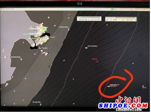 台风“摩羯”将至 一外轮在浙江温岭外海失去动力
