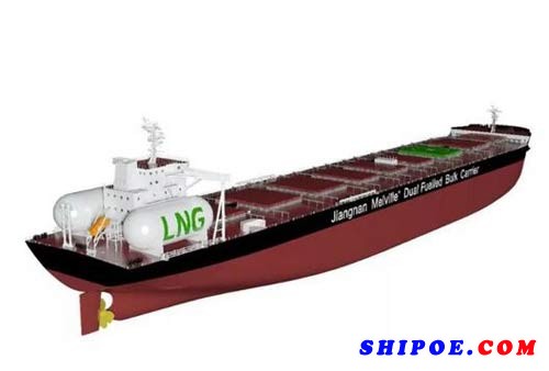 江南造船21万吨LNG双燃料动力散货船获LR AiP认可