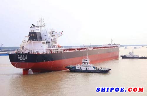 9月11日下午 中船澄西扬州公司建造的17号8.2万吨散货船