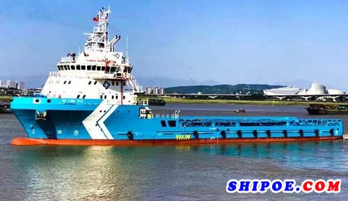 马尾造船87米平台供应船 “SK LINE 812”交付投入运营