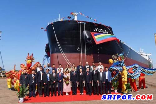 中船澄西为交银金融租赁有限责任公司建造的7号8.2万吨散货船
