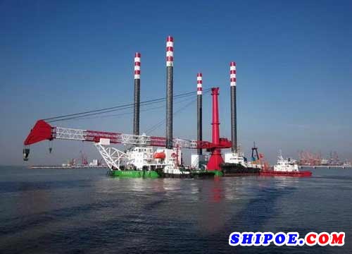 韩通船舶重工HY36自升式风电安装船顺利交付