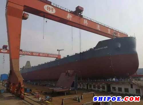 韩通为Oldendorff建造的首制82000吨散货船下水