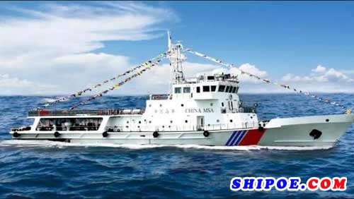 海南海事局60米级B型海事巡逻船在武船集团开工建造
