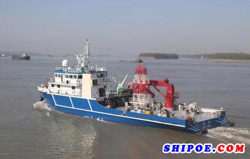 同方江新造海洋工程试验母船“清研海试1”号建成离厂