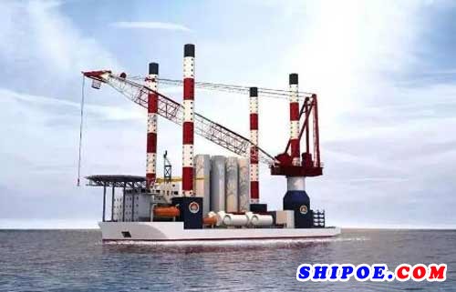 　广州打捞局插桩式抢险打捞工程船开工