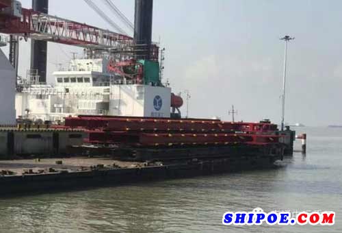 南通中远海运重工H1428绑扎桥最后一批顺利发运
