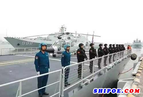 沪东中华建造的2艘舰船参加中国海军第31批亚丁湾护航