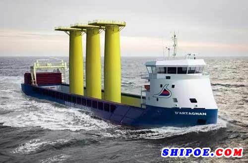 增洲船舶一艘5000DWT敞口环保型多用途船顺利交付