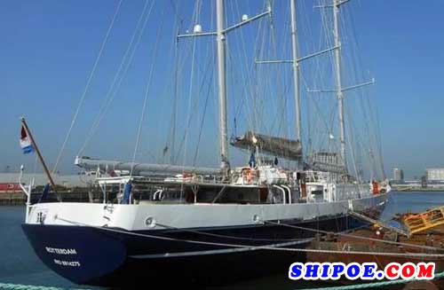 荷兰最大风帆训练船在达门船厂完成维护